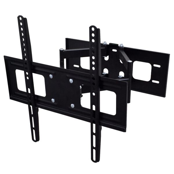 vidaXL Support TV à double bras pivotant 3D 400 x 400 mm 32" - 55"