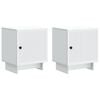 vidaXL Cabinet de chevet 2 pc Blanc 43 x 34,5 x 50 cm