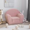 vidaXL Canapé-lit pour enfants rose peluche douce