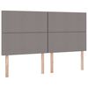 vidaXL Lit de Rangement Taupe 180 x 200 cm Cuir synth&eacute;tique