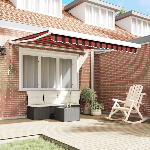 vidaXL Auvent Orange et marron 300 x 250 x 165 cm