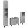 vidaXL Ensemble de meubles de salle de bain 3 pcs gris b&eacute;ton