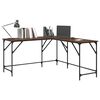 vidaXL Bureau chêne marron 149x149x75 cm bois d'ingénierie