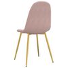 vidaXL Chaises &agrave; manger lot de 6 rose velours