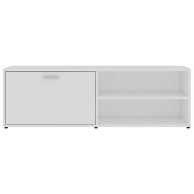 vidaXL Meuble TV Blanc 120x34x37 cm Bois d'ingénierie