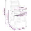 vidaXL Chaise de jardin 8 pcs Marron 52 x 64,5 x 108 cm