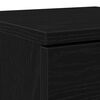 vidaXL Cabinet &agrave; chaussures avec &eacute;tag&egrave;re Ch&ecirc;ne noir 29,5 x 35 x 70 cm