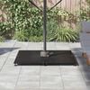 vidaXL Pied de parasol Noir 100 x 100 x 4 cm Acier