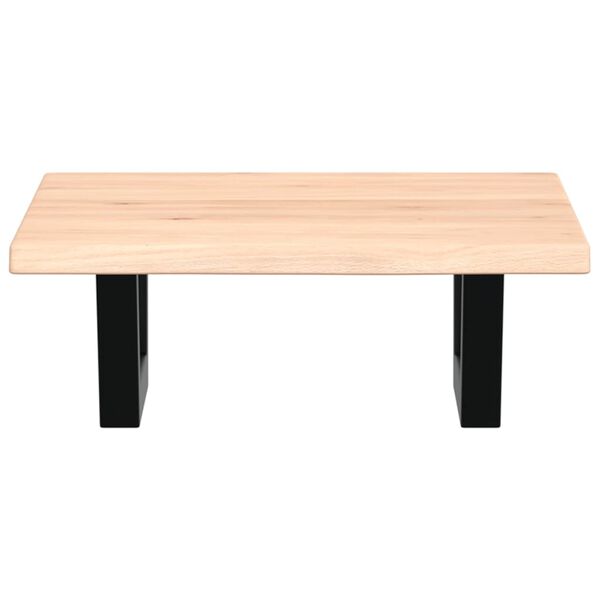 vidaXL &Eacute;tag&egrave;re de vasque murale acier et bois de ch&ecirc;ne massif