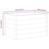 vidaXL Lit sur&eacute;lev&eacute; de jardin WPC 150x100x91 cm Gris