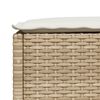 vidaXL Salon de jardin avec coussins 6 pcs beige r&eacute;sine tress&eacute;e