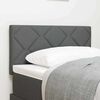 vidaXL T&ecirc;te de lit Gris 80 cm tissu