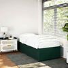 vidaXL Cadre de lit sans matelas vert foncé 90x200 cm velours