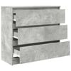 vidaXL Buffet gris b&eacute;ton 80x35x76 cm bois d'ing&eacute;nierie