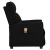vidaXL Fauteuil de massage Noir Tissu