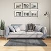 vidaXL Tapis OVIEDO &agrave; poils courts anthracite 120x120 cm