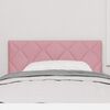 vidaXL T&ecirc;te de lit avec t&ecirc;te de lit Rose 90 cm Velours