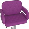 vidaXL Chaise pivotante de salle &agrave; manger Violet Similicuir