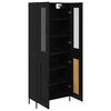vidaXL Haut Armoire Chêne noir 69,5 x 34 x 180 cm Bois d'ingénierie