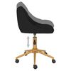 vidaXL Chaises pivotantes &agrave; manger lot de 6 noir velours