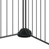 vidaXL Cage animaux de compagnie à 8 panneaux et porte Noir 35x35 cm