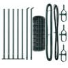 vidaXL Cl&ocirc;ture avec poteau Vert 0,6 x 10 m Acier et PVC