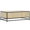 vidaXL Table basse chêne sonoma 100x57x35cm bois d'ingénierie et métal