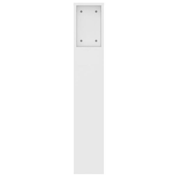 vidaXL Armoire de t&ecirc;te de lit Blanc 140x18,5x104,5 cm