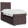 vidaXL Sommier &agrave; lattes de lit avec matelas Marron fonc&eacute; 80x200 cm
