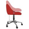 vidaXL Chaises &agrave; manger pivotantes lot de 2 bordeaux similicuir