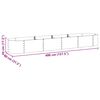 vidaXL Lit sur&eacute;lev&eacute; de jardin 400x80x44 cm Acier galvanis&eacute; Gris