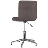 vidaXL Chaises pivotantes &agrave; manger lot de 2 taupe tissu