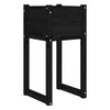 vidaXL Jardini&egrave;res 2 pcs Noir 40x40x81 cm Bois massif de pin