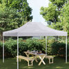 vidaXL Toit de tente de r&eacute;ception 4x3 m Blanc 270 g/m&sup2;