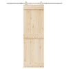 vidaXL Kit fixation porte coulissante 183 cm Acier inoxydable Argent&eacute;