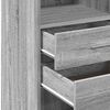 vidaXL Buffet haut sonoma gris 30x42,5x124 cm bois d'ing&eacute;nierie