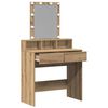vidaXL Coiffeuse ch&ecirc;ne artisanal 80 x 41 x 144,5 cm Bois d'ing&eacute;nierie