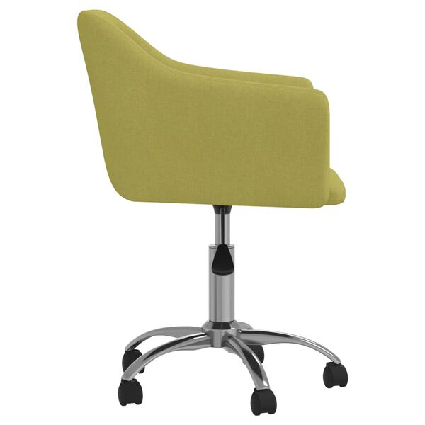 vidaXL Chaises pivotantes &agrave; manger lot de 4 vert tissu