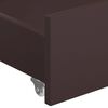 vidaXL Tiroirs de lit 2 pcs Marron fonc&eacute; Bois de pin massif