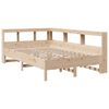 vidaXL Lit biblioth&egrave;que sans matelas 120x190 cm bois de pin massif