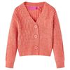 Cardigan tricot&eacute; pour enfants rose moyen 104