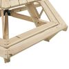 vidaXL Table de pique-nique pour 6 enfants avec parasol hexagone sapin
