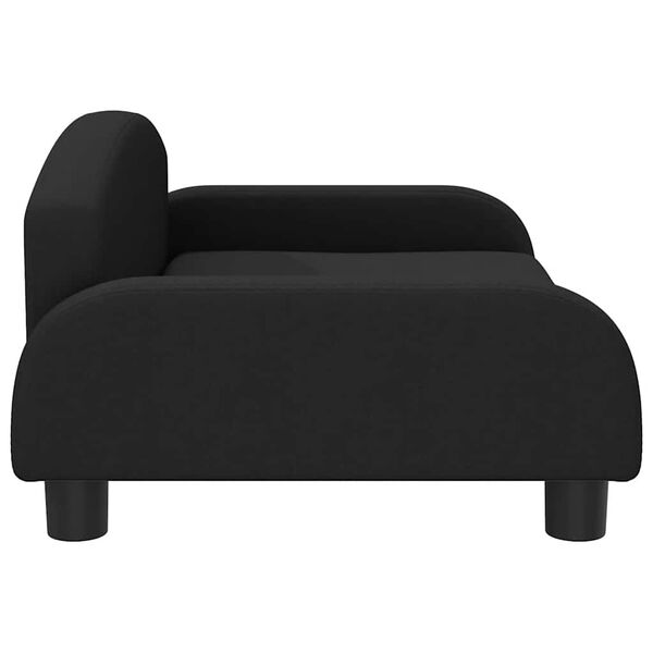 vidaXL Lit pour chien noir 70x45x30 cm tissu
