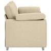 vidaXL Canap&eacute; Cr&egrave;me 180 x 80 x 82 cm tissu