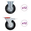 vidaXL 24 pcs Roulettes 125 mm