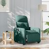 vidaXL Fauteuil inclinable &eacute;lectrique Vert fonc&eacute; Tissu