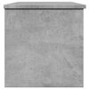 vidaXL Bo&icirc;te de rangement gris b&eacute;ton 102x35x35 cm bois d'ing&eacute;nierie
