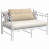 vidaXL Coussin de Dos Cr&egrave;me 100 x 19 x 50 cm tissu