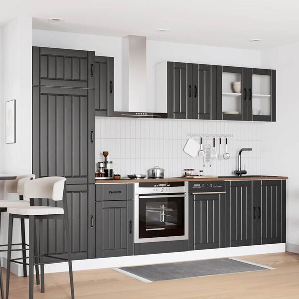 vidaXL Ensemble d'armoires de cuisine 8 pcs Kalmar bois d'ing&eacute;nierie