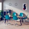 vidaXL Chaises pivotantes à manger lot de 6 Turquoise PP